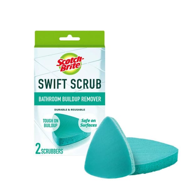 Scotch-Brite 4.5 in. Soap Scum Scrubber Scouring Pad (2-Pack)