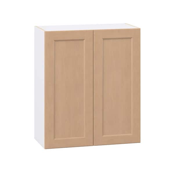 J COLLECTION Lakewood 30 in. W x 14.75 in. D x 35 in. H Assembled Shaker Wall Kitchen Cabinet in Sugar Cookie