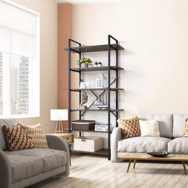 Brown deals ladder bookshelf