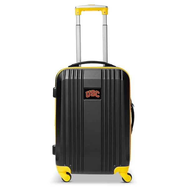 NCAA Southern California 21 in. Black Hardcase 2-Tone Luggage Carry-On Spinner Suitcase