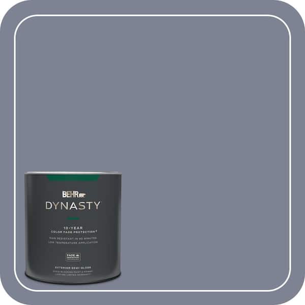 BEHR DYNASTY 1 qt. #610F-6 Deep Smoke Signal Semi-Gloss Exterior Stain-Blocking Paint & Primer