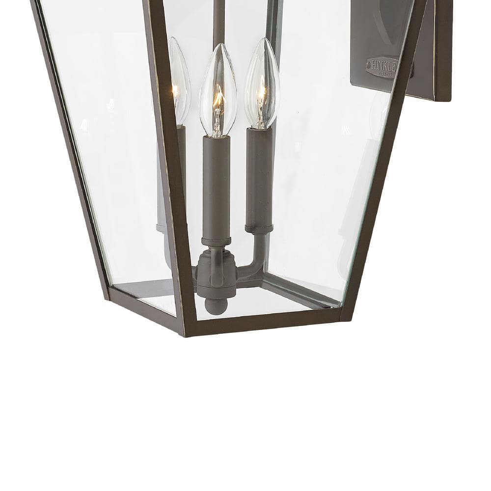 Estate Series Alford 3-Light Outdoor Wall Lantern in Oil Rubbed Bronze
