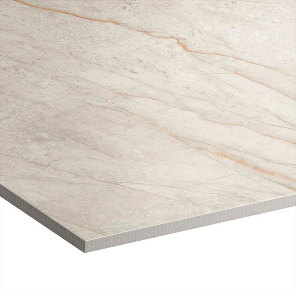 Corso Italia Impero White Everest Silk 24 in. x 48 in. Marble Look