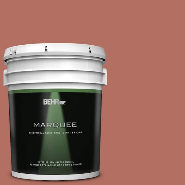 BEHR MARQUEE 5 gal. #PPU2-12 Terra Cotta Urn Semi-Gloss Enamel Exterior Paint & Primer