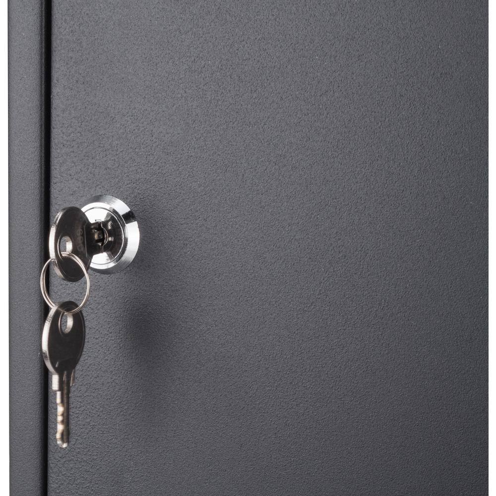 SecureKey Matte Black 42-Position Steel Key Cabinet with Color Labels