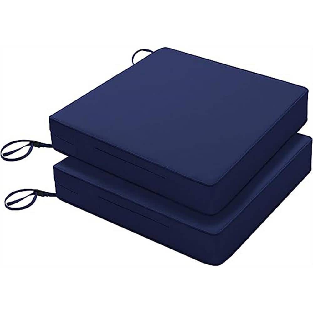 19 in. x 19 in. Patio Chair Cushion Waterproof Outdoor Seat Cushions, Throw