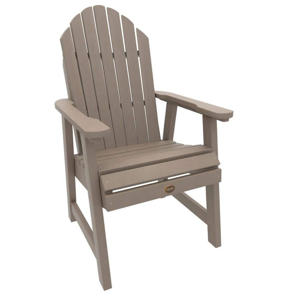 Highwood Muskoka Woodland Brown Plastic Adirondack Deck Dining Chair in ...