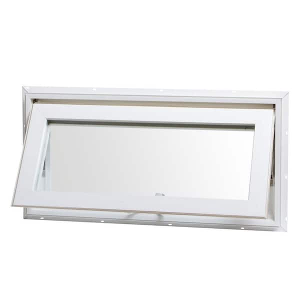 TAFCO WINDOWS 32 in. x 16 in. Awning Vinyl Insulated Window with Screen - White