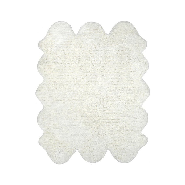nuLOOM Sexto Pelt Faux Sheepskin Natural 5 ft. x 6 ft. Area Rug
