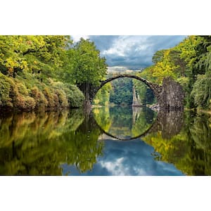Traditional Arch Bridge Abstract Wall Mural