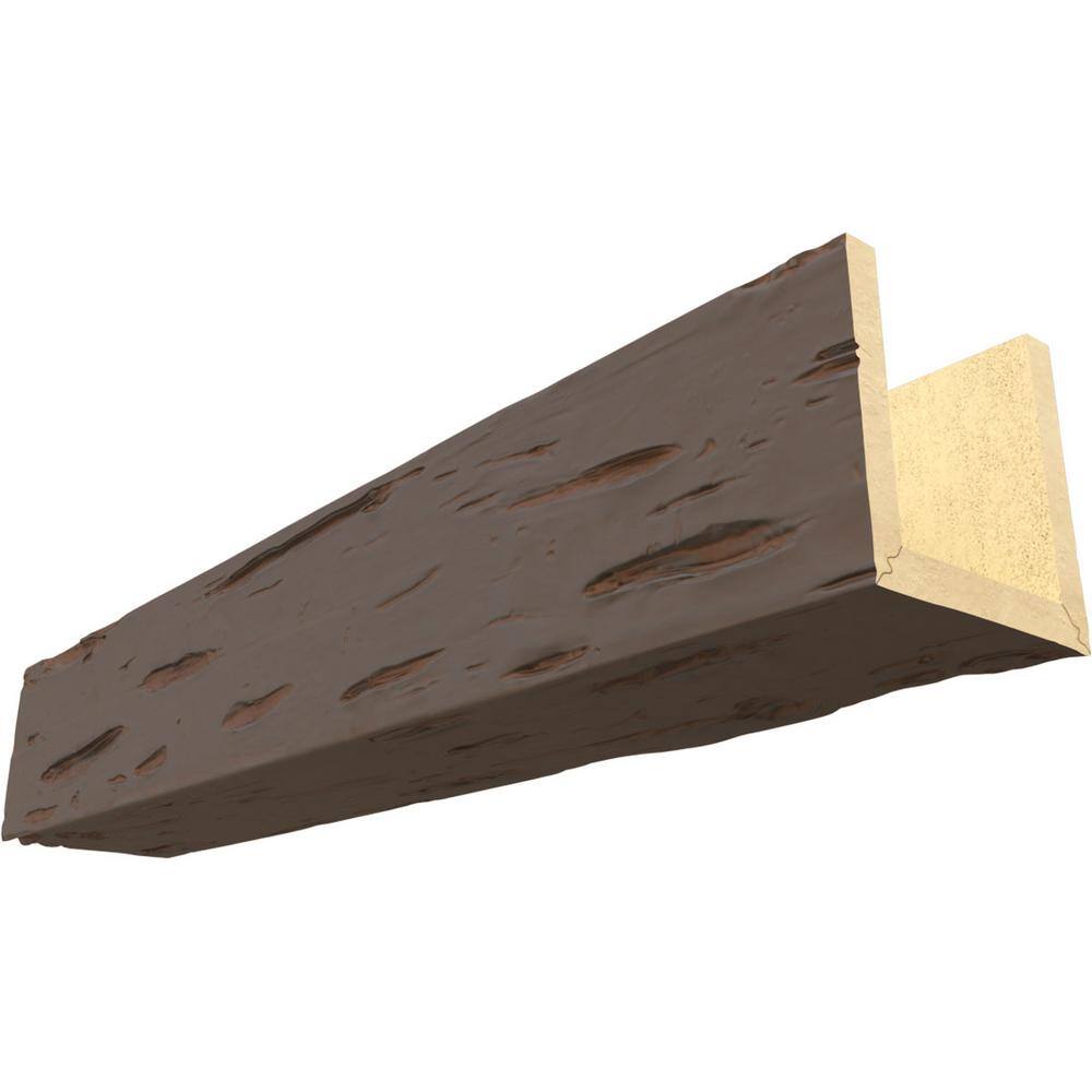 Endurathane 6 in. H x 4 in. W x 14 ft. L Pecky Cypress Cedar Bark Faux Wood Beam