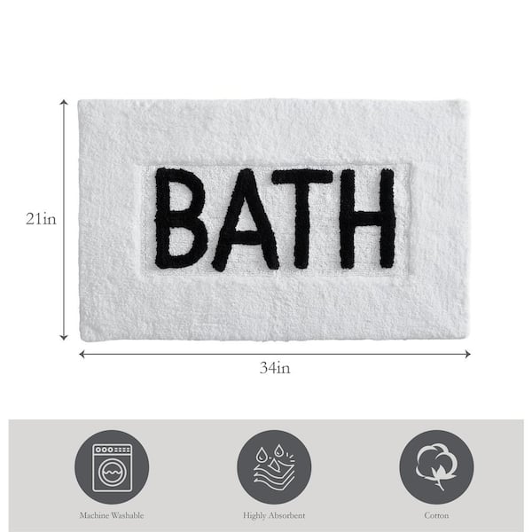 Jean Pierre His & Hers 2 Piece Cotton Bath Rug Set Linen