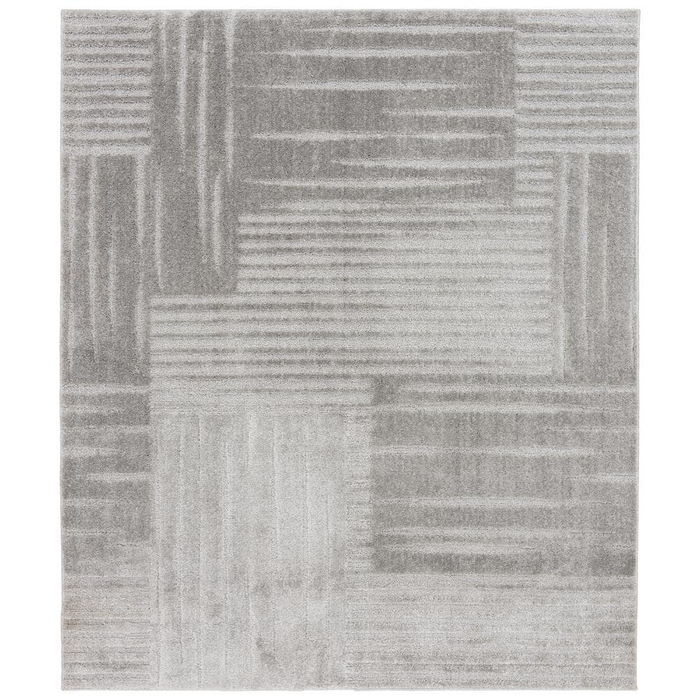 Intercept 6 ft. x 8 ft. Light Gray Area Rug