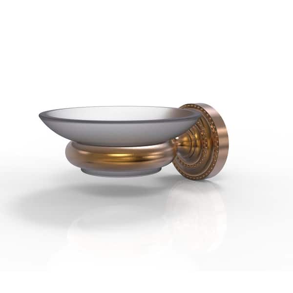 Allied Brass Dottingham Collection Wall Mounted Soap Dish in Brushed Bronze
