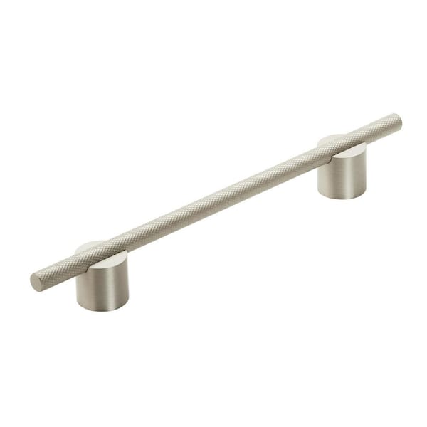 Amerock Transcendent 6-5/16 in. (160mm) Modern Silver Champagne Bar Cabinet Pull