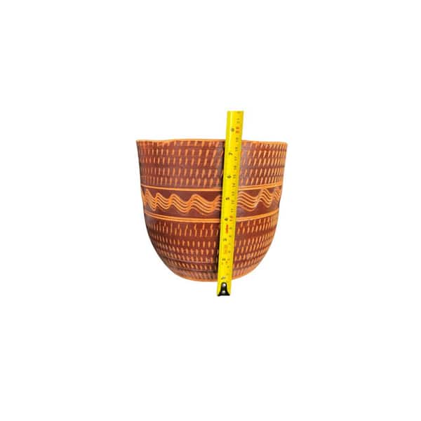 Unbranded - Clay planter Striped Whisper - Medium
