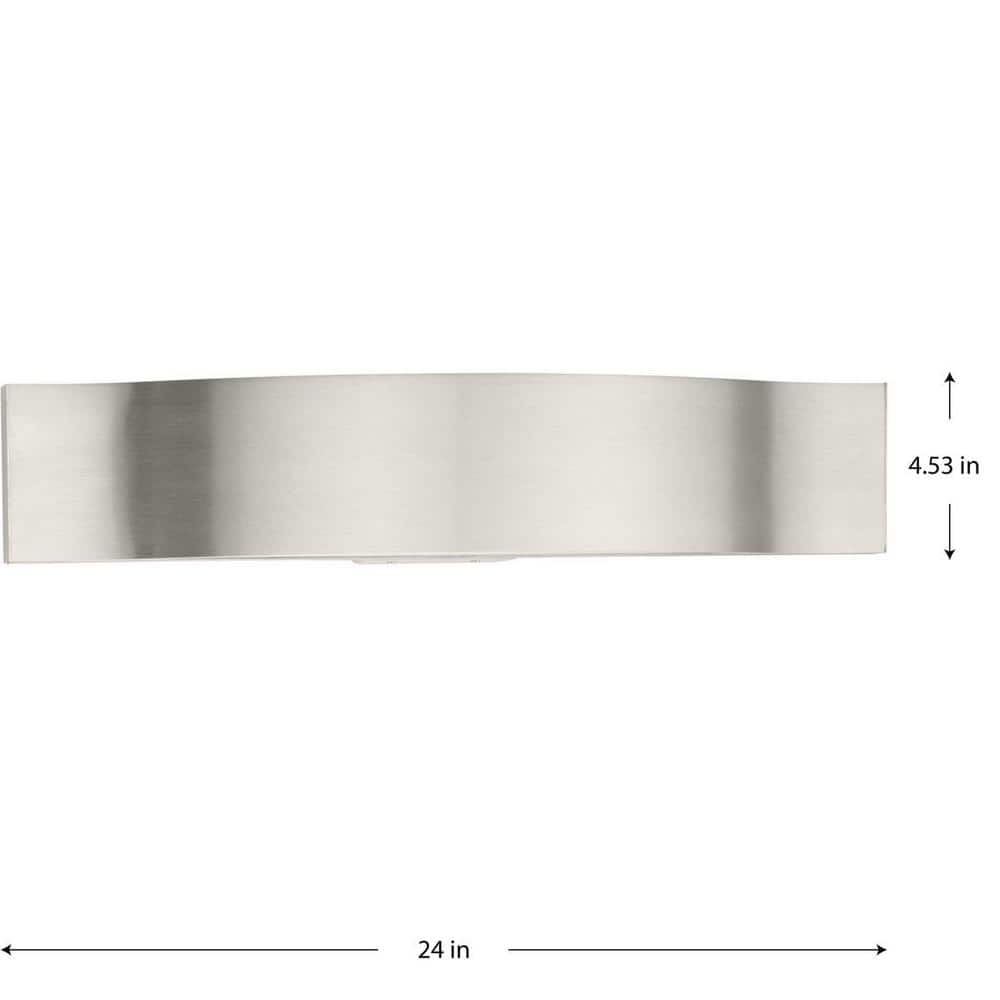 Curvity 24" Brushed Nickel LED Vanity Light