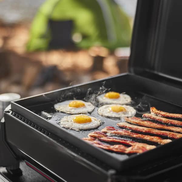Slate Griddle 1-Burner Propane Gas Portable 17 in. Flat Top Grill in Black