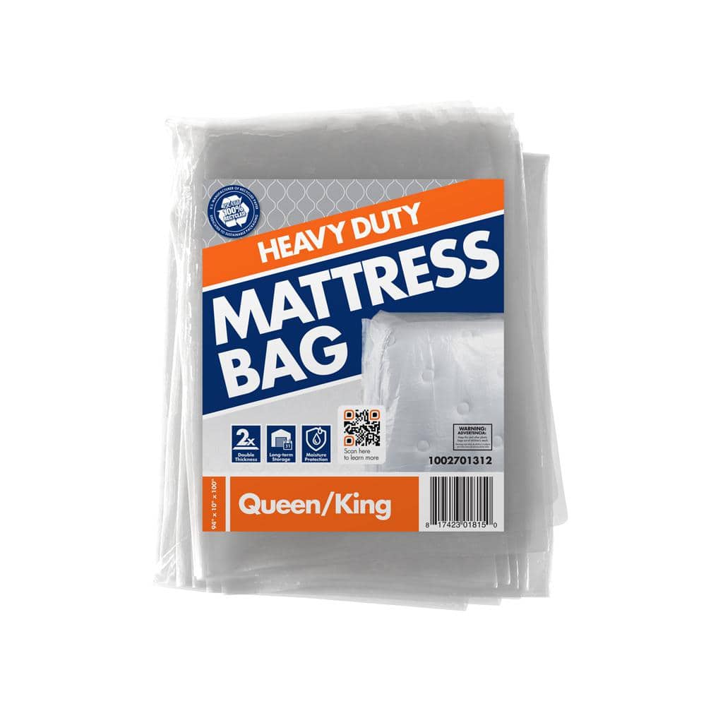 Heavy Duty King Size Bed Mattress Bag Dust Protection 400 Gauge Polythene Plasti 