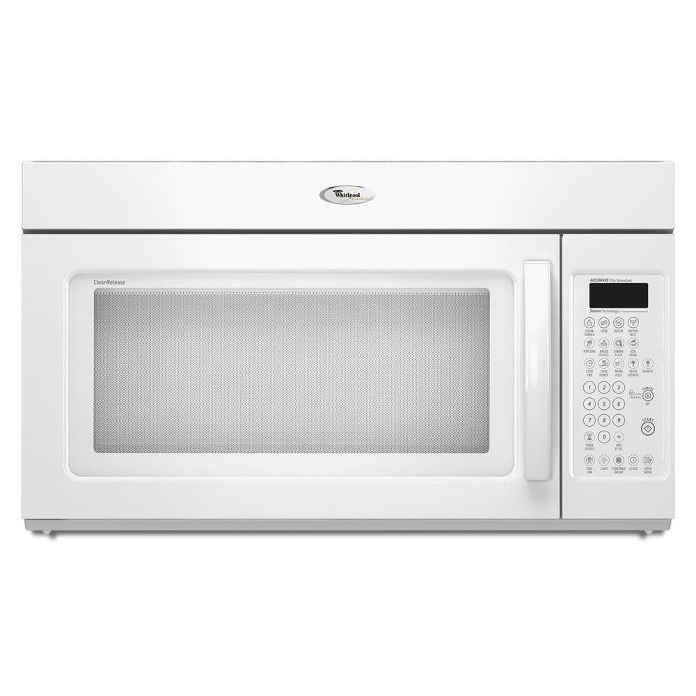 Whirlpool Gold 1.8 cu. ft. Over the Range Convection Microwave in White ...
