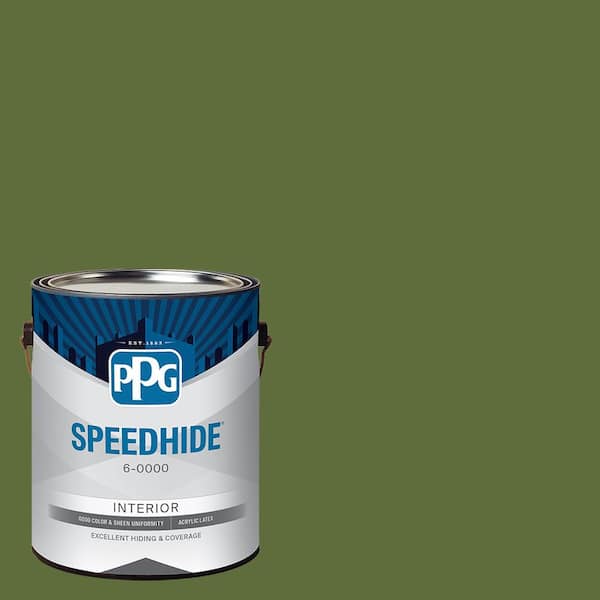 1 gal. PPG1121-7 Globe Artichoke Semi-Gloss Interior Paint