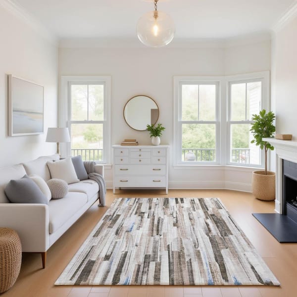エムジー　804545アカシア Addison Rugs Mayfield Premium Machine Washable Abstract AMF2255
