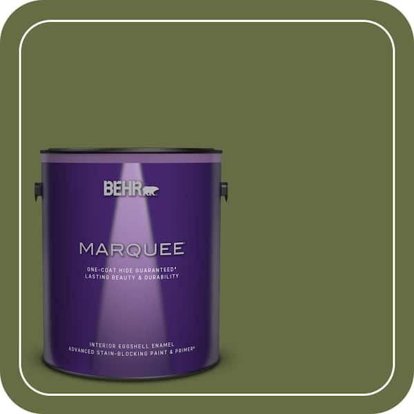 BEHR MARQUEE 1 gal. #MQ6-62 Coconut Grove One-Coat Hide Eggshell Enamel Interior Paint & Primer