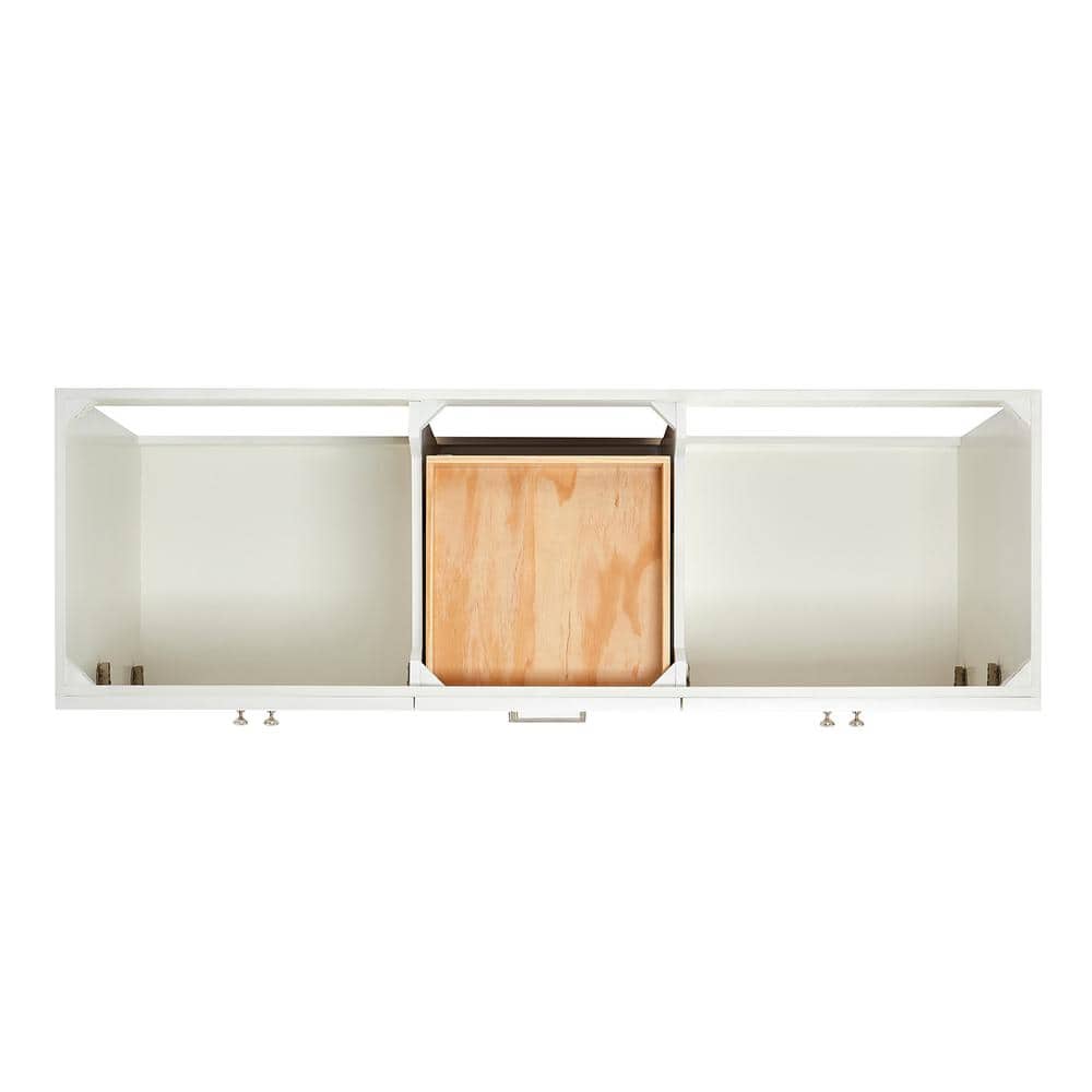 Hamlet 66" White Quartz Double Basin Freestanding Vanity Set