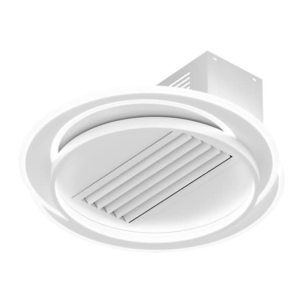 Tidoin Round 22 in. W LED 6-Speed Indoor White Bladeless Smart Ceiling Fan with Remote and Low Noise
