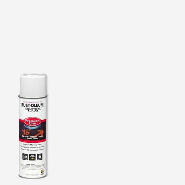 Rust-Oleum Industrial Choice 17 oz. M1800 Flat White Inverted Marking Spray Paint (Case of 12)