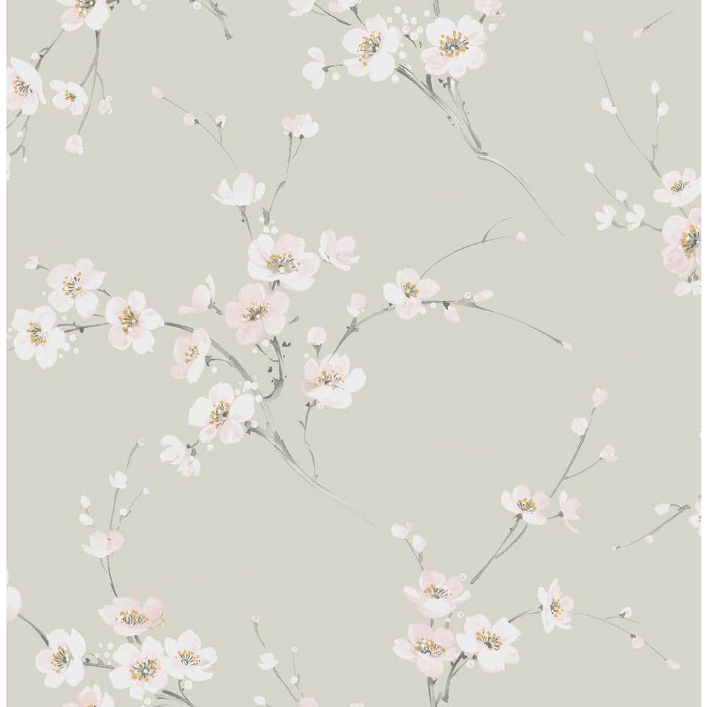 Seabrook Designs 56 sq. ft. Pavestone & Pink Mist Blossoming Branches