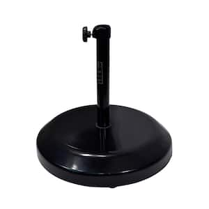 75 lb. Patio Umbrella Base with Wheels in Black