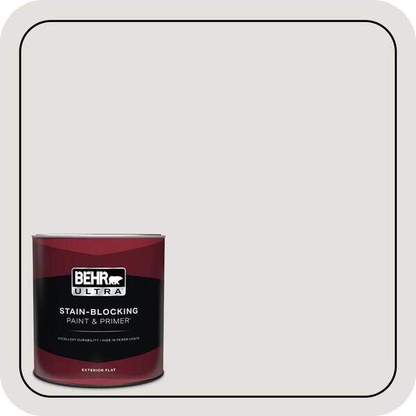 BEHR ULTRA 1 qt. #MQ3-4 Quiet on the Set Flat Exterior Paint & Primer