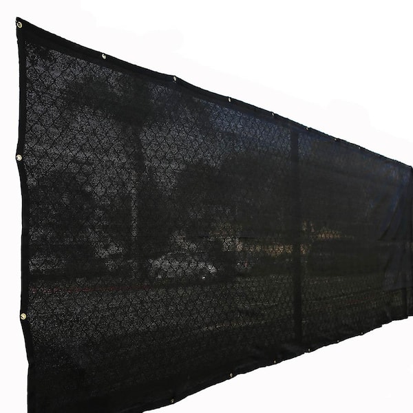 Xcel 72 in. H x 300 in. W Polyethylene Black Privacy / Wind Screen Garden Fence
