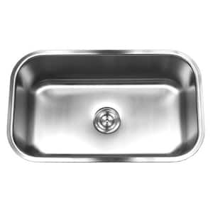 Undermount 18-Gauge Stainless Steel 30 in. x 18-1/8 in. x 10 in. Deep Single Bowl Kitchen Sink with Brushed Finish