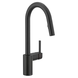 Align Single-Handle Smart Touchless Pull Down Sprayer Kitchen Faucet with Voice Control and Power Clean in Matte Black