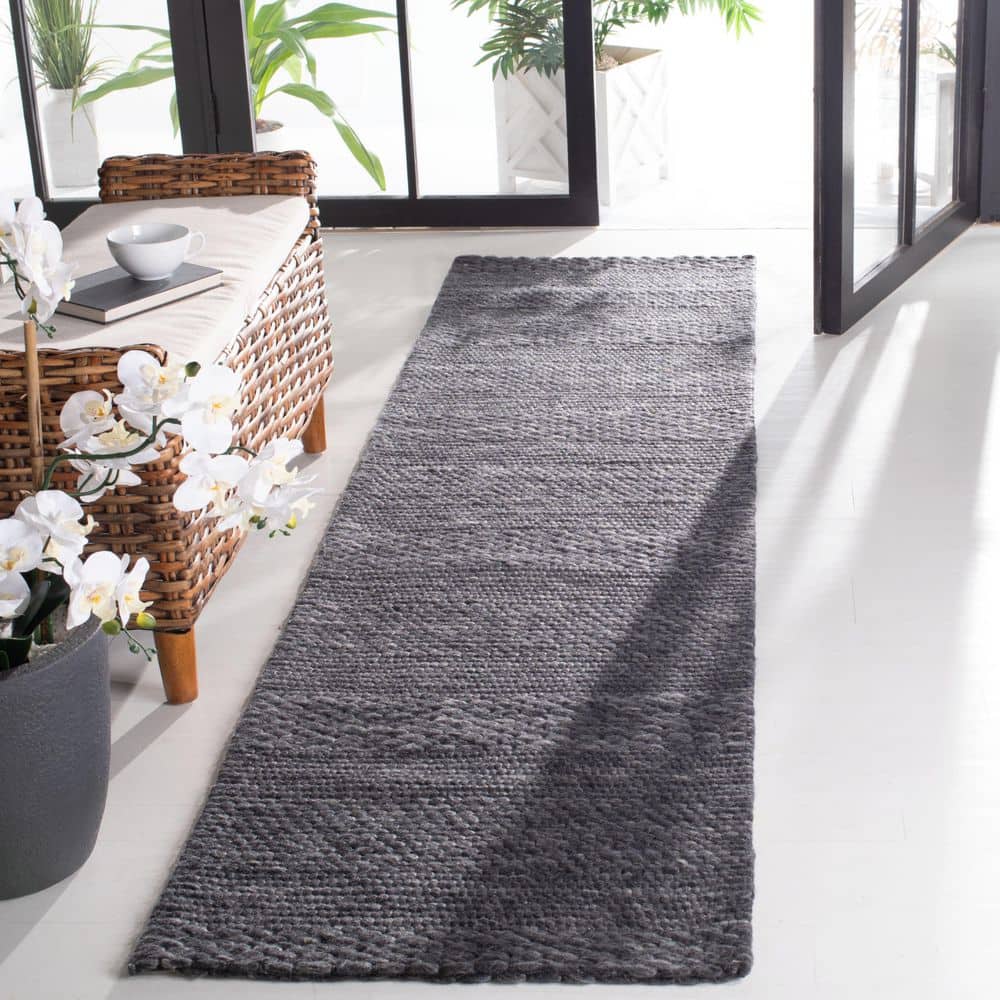 Marbella 2 ft. x 5 ft. Charcoal Striped Links Runner Rug price history on PriceWatchPro