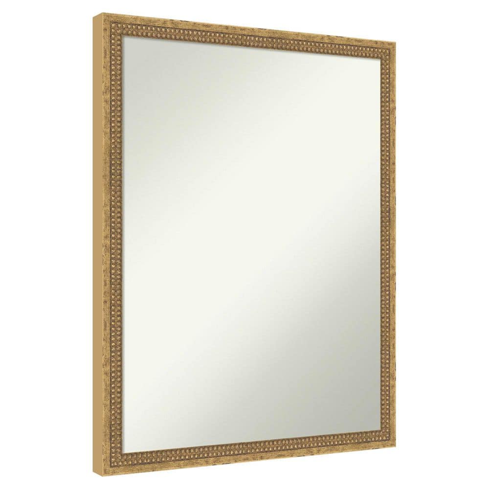 Castellan Gold 20 in. x 26 in. Non-Beveled Traditional Rectangle Wood Framed Bathroom Wall Mirror price history on PriceWatchPro