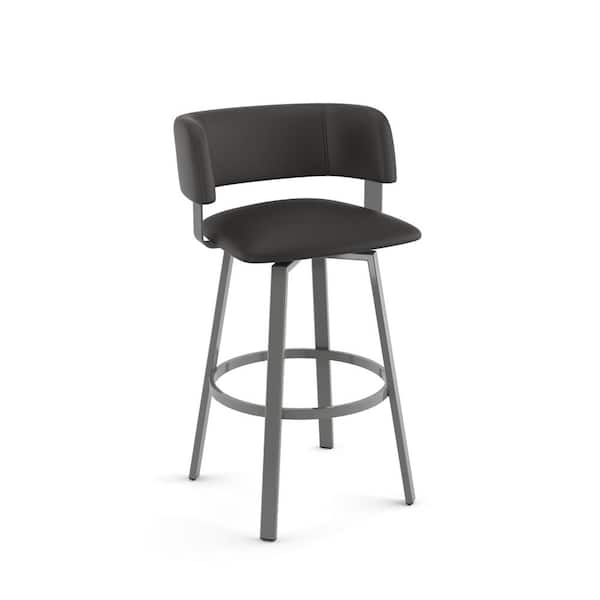 Amisco Miranda 26 in. Danish Cord Black Metal Counter Stool  44536-26WE/1B25NA - The Home Depot