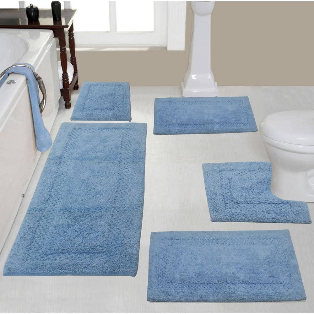 Bathroom towel and rug outlet sets