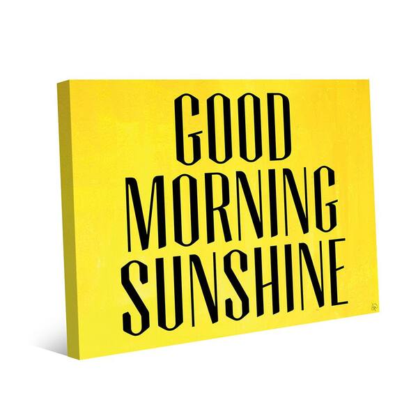 Creative Gallery 16 in. x 20 in. "Good Morning Sunshine" Wrapped Canvas Wall Art Print