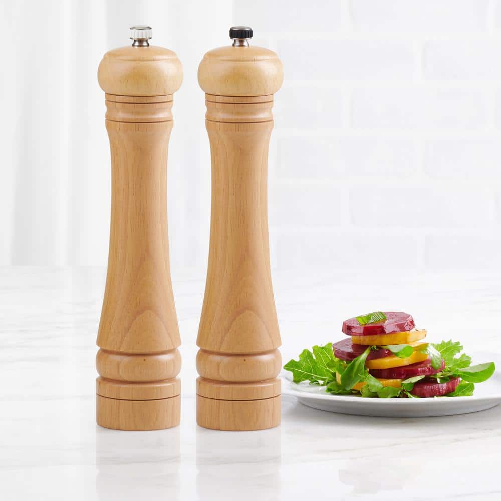 Trudeau 10" CAPRI PEPPER MILL & SALT MILL SET 07120079 The Home Depot