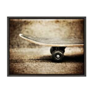 Sylvie "Vintage Skateboard Close Up" by Saint and Sailor Studios 24 in. x 18 in. Framed Canvas Wall Art