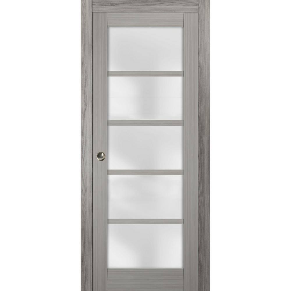Reviews for Sartodoors 4002 32 in. x 80 in. Single Panel Gray Finished