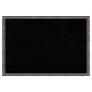 2-Tone Blue Copper Wood Framed Black Corkboard 38 in. x 26 in. Bulletine Board Memo Board