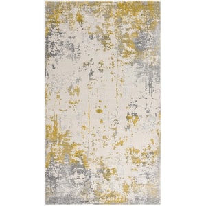 Vogue Gold 10 ft. x 16 ft. Modern Abstract Area Rug