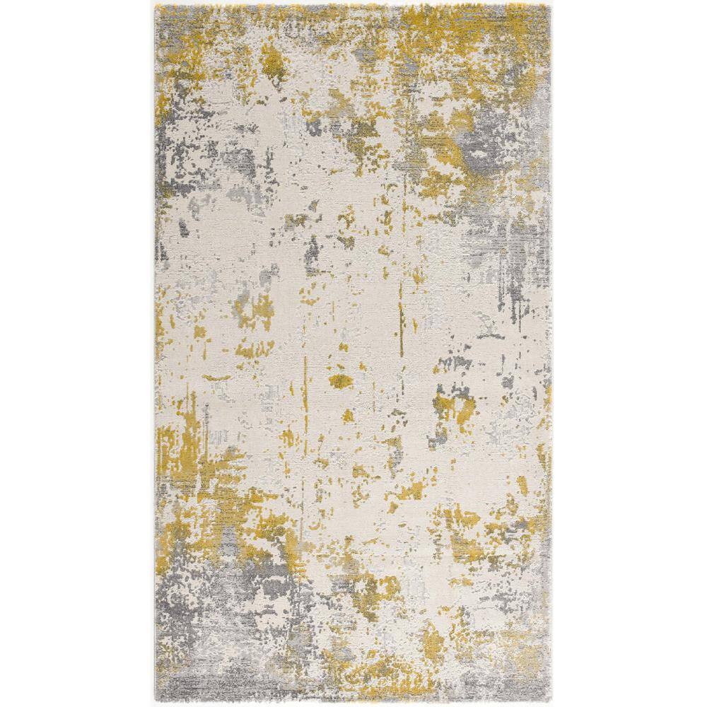 Vogue Gold (4 ft. x 6 ft.) - 3 ft. 9 in. x 5 ft. 6 in. Modern Abstract Area Rug price history on PriceWatchPro