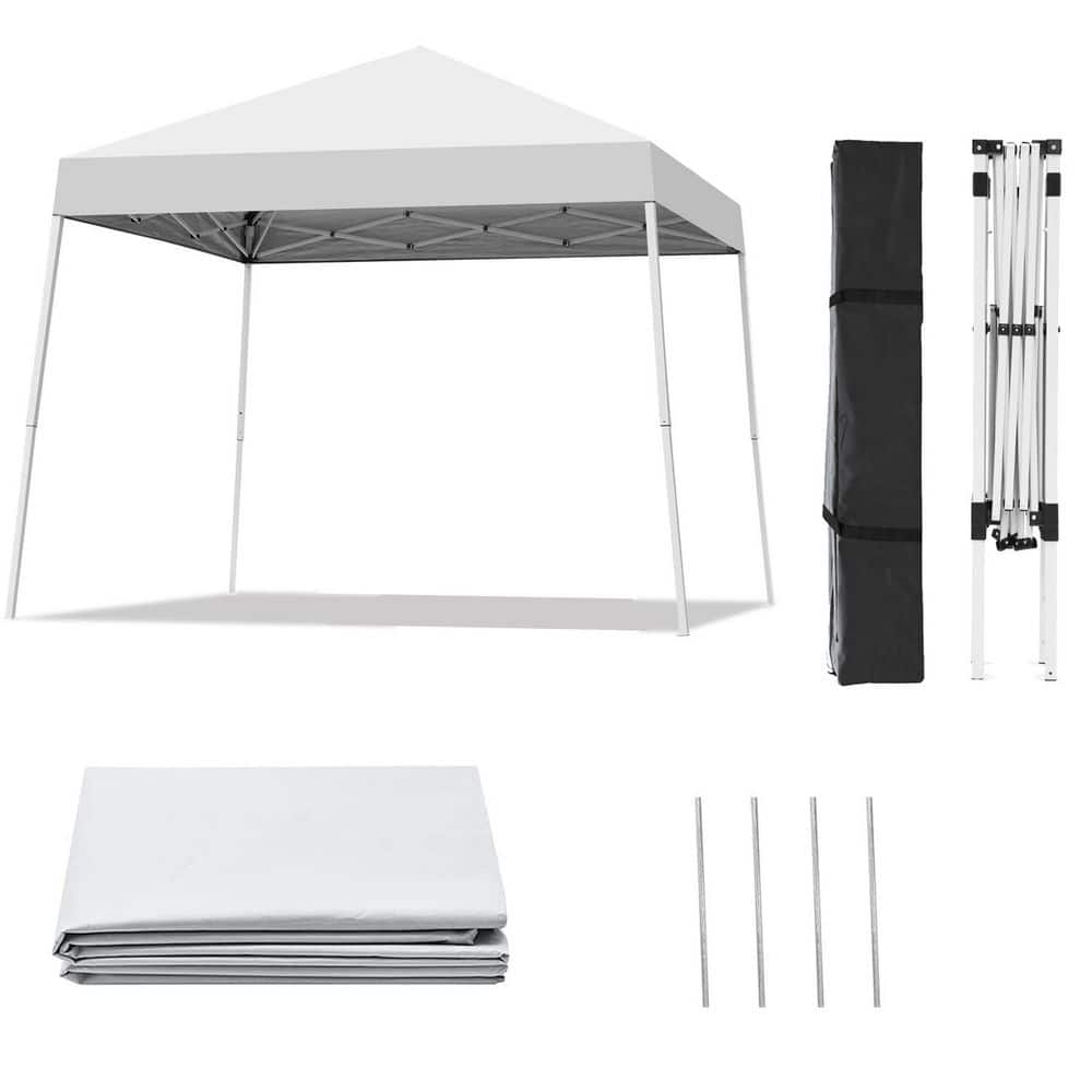 10X10 FT Pop Up Canopy Tent with Carrying Bag, Portable Gazebo Shelter for 