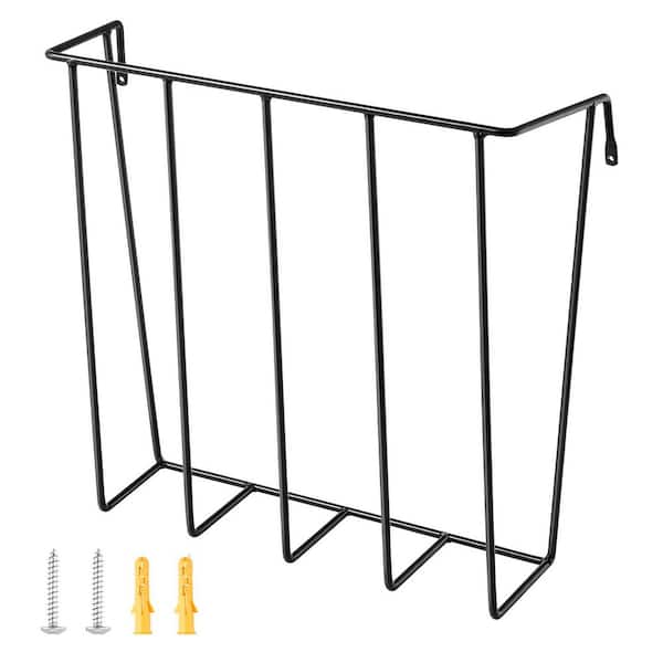 Livestock Hay Feeder, 24 Gal. Capacity, Heavy-Duty Steel, 27 in. Long, Wall Mounted, Multiple Sided, Indoor and Outdoor