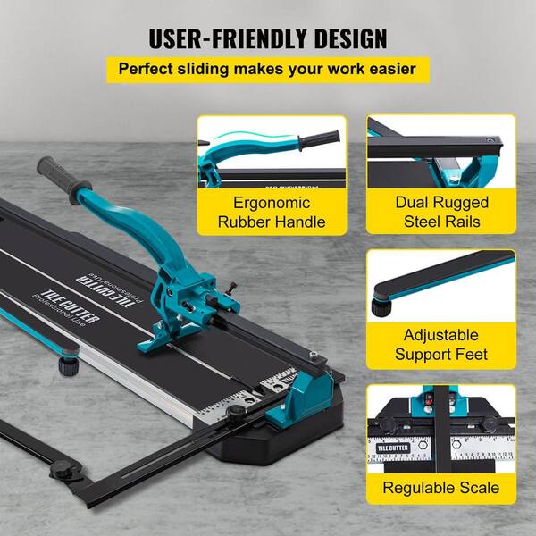 SKYSHALO Tile Cutter 48 in. Manual Tile Cutter with 0.6 in SKYSHALO Tile Cutter 48 in. Manual Tile Cutter with 0.6 in